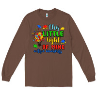 Chestnut this little light of mine autism awareness Long Sleeve Tee - JahusDesignShop