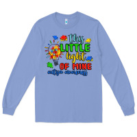 Colony Blue this little light of mine autism awareness Long Sleeve Tee - JahusDesignShop