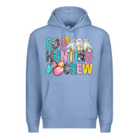 Colony Blue Egg Hunting Crew Easter Premium Hoodie - BundleAndBundleShop