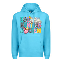 Ocean Blue Egg Hunting Crew Easter Premium Hoodie - BundleAndBundleShop