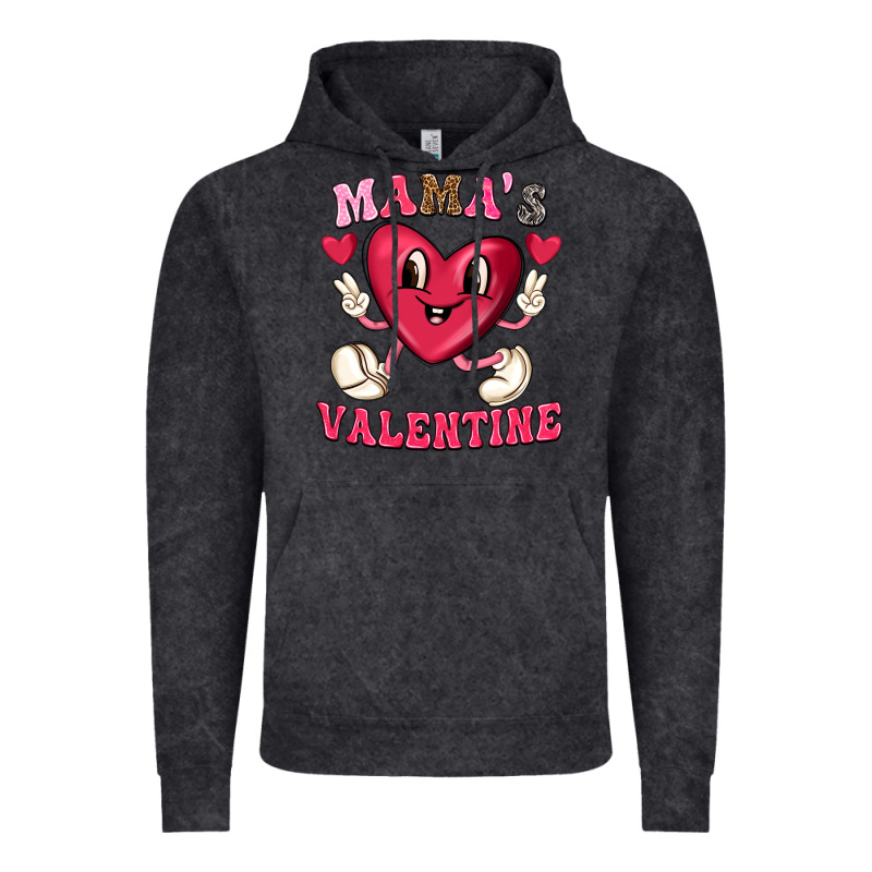 Mamas Valentine With Cute Heart Vintage Hoodie by texasbilliewilder | Teevron