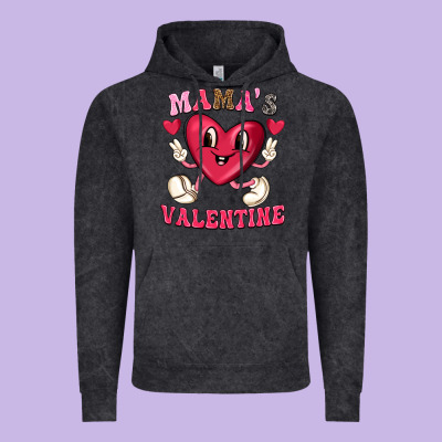 Vintage Hoodie mamas valentine with cute heart