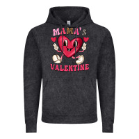 Vintage Black mamas valentine with cute heart Vintage Hoodie - texasbilliewilder