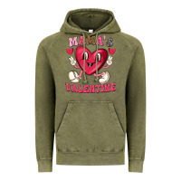 Vintage Olive mamas valentine with cute heart Vintage Hoodie - texasbilliewilder