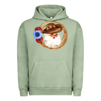Pigment Oil Green Cowboy Santa Urban Hoodie - Bettercallsaul