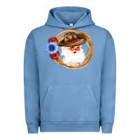 Pigment Pebble Blue Cowboy Santa Urban Hoodie - Bettercallsaul