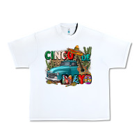 White cinco de mayo Urban Heavy Tee - CTS Tumbler Store