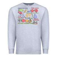 Heather Grey biliteral coordintiom Premium Sweatshirt - MaliasSmallBusiness