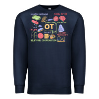 Navy biliteral coordintiom Premium Sweatshirt - MaliasSmallBusiness