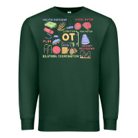 Sports Green biliteral coordintiom Premium Sweatshirt - MaliasSmallBusiness