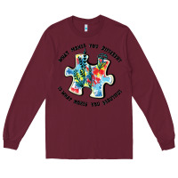 Burgundy what makes you different is what makes you beautif Long Sleeve Tee - JahusDesignShop