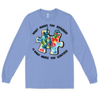 Colony Blue what makes you different is what makes you beautif Long Sleeve Tee - JahusDesignShop