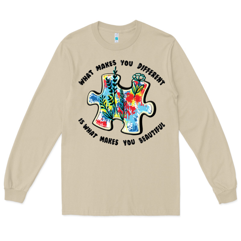 What Makes You Different Is What Makes You Beautif Long Sleeve Tee by JahusDesignShop | Teevron