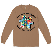 Toasted Coconut what makes you different is what makes you beautif Long Sleeve Tee - JahusDesignShop