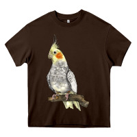 Chocolate Brown Cocktail Parrot Heavy Core Tee - LillyAllenDesigns