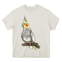 Cream Cocktail Parrot Heavy Core Tee - LillyAllenDesigns