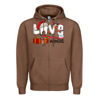 Chestnut Christmas love  dentist Zipper Hoodie - AdoDesignShop