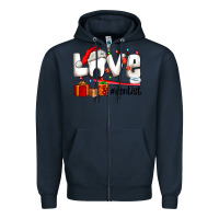 Navy Christmas love  dentist Zipper Hoodie - AdoDesignShop