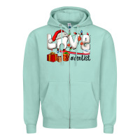 Seafoam Christmas love  dentist Zipper Hoodie - AdoDesignShop