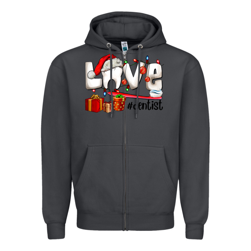 Christmas Love  Dentist Zipper Hoodie by AdoDesignShop | Teevron