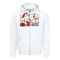 White Christmas love  dentist Zipper Hoodie - AdoDesignShop