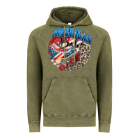 Vintage Olive American babe Vintage Hoodie - Zillion Design Studio