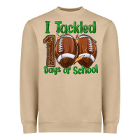 Mushroom i tackled 100 days of school football Heavyweight Sweatshirt - texasbilliewilder