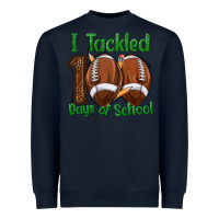Navy i tackled 100 days of school football Heavyweight Sweatshirt - texasbilliewilder
