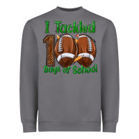 I Tackled 100 Days Of School Football Heavyweight Sweatshirt | Teevron