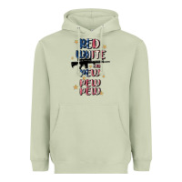Matcha red white and pew pew pew Heavyweight Hoodie - MaliasSmallBusiness