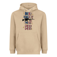 Mushroom red white and pew pew pew Heavyweight Hoodie - MaliasSmallBusiness