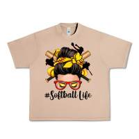 Burro softball life messy bun Urban Heavy Tee - Zillion Design Studio