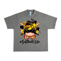 Tornado softball life messy bun Urban Heavy Tee - Zillion Design Studio