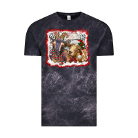 Cloud Black christmas goats Vintage Tee - RanaPortraitStore