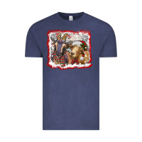 Vintage Denim christmas goats Vintage Tee - RanaPortraitStore
