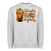 Heather Grey pumpkin spice everything Heavyweight Sweatshirt - Zillion Design Studio