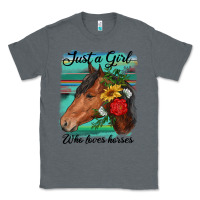 Charcoal Heather just a girl who loves horseshoe Classic Tee - RanaPortraitStore