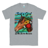 Heather Grey just a girl who loves horseshoe Classic Tee - RanaPortraitStore