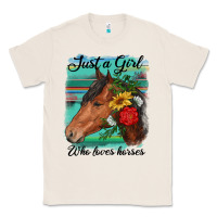 Natural just a girl who loves horseshoe Classic Tee - RanaPortraitStore