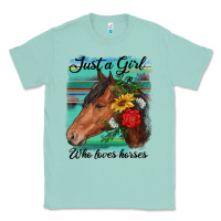 Seafoam just a girl who loves horseshoe Classic Tee - RanaPortraitStore
