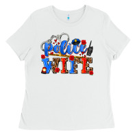 White police wife Ladies Tee - AdoDesignShop