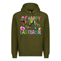 Army Green Happy Eastrawr Easter Premium Hoodie - BundleAndBundleShop