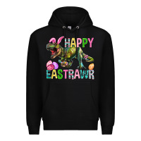 Black Happy Eastrawr Easter Premium Hoodie - BundleAndBundleShop