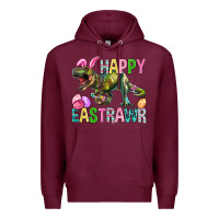 Burgundy Happy Eastrawr Easter Premium Hoodie - BundleAndBundleShop