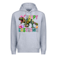 Heather Grey Happy Eastrawr Easter Premium Hoodie - BundleAndBundleShop