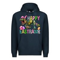 Navy Happy Eastrawr Easter Premium Hoodie - BundleAndBundleShop