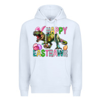 White Happy Eastrawr Easter Premium Hoodie - BundleAndBundleShop