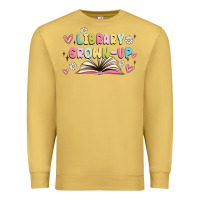 Antique Gold library grown up Premium Sweatshirt - MaliasSmallBusiness