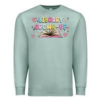 Seafoam library grown up Premium Sweatshirt - MaliasSmallBusiness