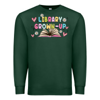 Sports Green library grown up Premium Sweatshirt - MaliasSmallBusiness